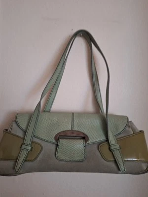 TOD'S Hand Bag Leather Suede color Green Pre-Owned - Image 1 of 4