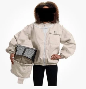Chaqueta de Apicultor con Velo Redondo, Abejas & Co K73-L 100% Algodón - Imagen 1 de 4