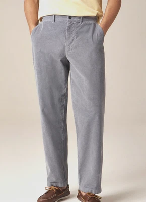 NWT $158 J.Crew Men's 38/32 Classic 14 Wale  Corduroy Pants Dusty Lilac Gray - Image 1 of 4