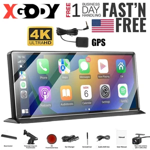 11.3" Dash Cam GPS Navigator Portable Wireless CarPlay Android Auto Touch Screen - Picture 1 of 14