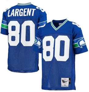 MITCHELL NESS Women Steve Largent Royal Seattle Seahawks 1985 Jersey S #80 - Picture 1 of 6