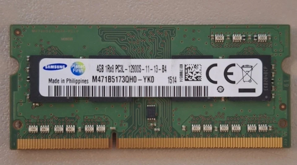 RAM SO-DIMM Samsung 4 GB PC3L-12800S DDR3L 1600mHz - Immagine 1 di 1
