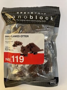 Nanoblock Small-Clawed Otter 120 pcs NBC_119 Complete w/original bag by Kawada - Picture 1 of 5