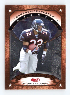 1997 Donruss Preferred #61 Jamal Anderson Atlanta Falcons - Image 1 of 2