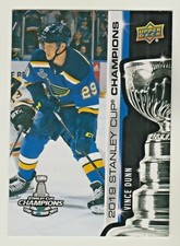 2018-19 Upper Deck 2019 STANLEY CUP CHAMPIONS BLUES SET #7 VINCE DUNN RARE