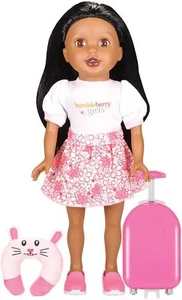 Bumbleberry Girls Travel Set Danica African American 15 inches 15028 - Picture 1 of 8