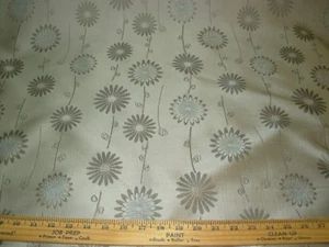 10 YDS~MODERN FLORAL~EMBROIDERED DRAPERY UPHOLSTERY FABRIC FOR LESS - Picture 1 of 5