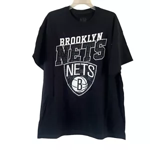 Ultra Game Brooklyn Nets T-Shirt Nera Manica Corta Uomo Taglia XL - Foto 1 di 9
