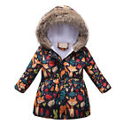 Toddler Baby Kids Girls Winter Thick Warm Parkas Hooded Windproof Coat Outwear