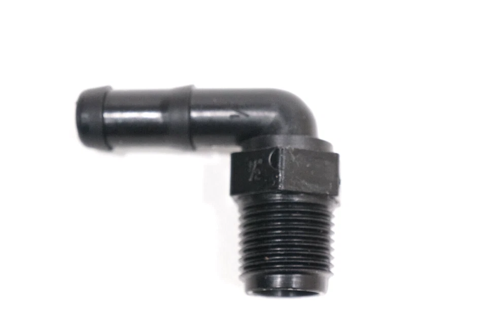 Banjo Hb050-90 Polypropylene Hose Fitting 90 Degree Elbow 1/2" NPT Male X Barb