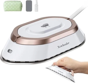 Newbealer Travel Iron with Global Voltage, 100-240V Mini Dry Iron for Clothes (N - Picture 1 of 9