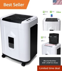 120-Sheet Auto Feed High Security Micro-Cut Paper Shredder / 30 Minutes White... - Picture 1 of 9
