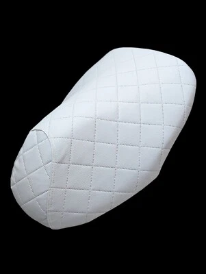 Sitzbezug für Yamaha Aerox Sitzbankbezug Bezug Sitzbank Covers Weiß Rauten  - Bild 1 von 3