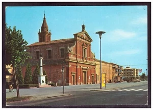 Cartolina San Matteo della Decima Chiesa Parrocchiale Bologna Animata Auto H472 - Picture 1 of 1