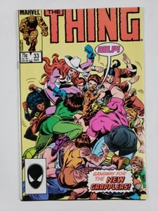 The Thing #33 March 1986 1st app. Battleaxe, Death of Titania Carlin Wilson - Picture 1 of 14