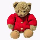 Hallmark Mary Hamilton Teddy Bear Plush Brown Red Sweater Stuffed Animal Toy