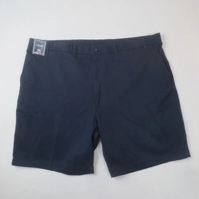 Roundtree Yorke Shorts Mens 46 Navy Classic Fit Flat Front Stretch Chino NEW - Image 1 of 4