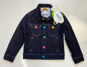 Guess x FriendsWithYou Rainbow Pride Collab / Kids Size 4 Denim Jacket - Picture 1 of 7