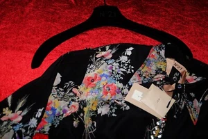 N°21 LUXURIÖSE BLUSE ECHTE KRISTALLSTEINE SEIDE NEU GR:40/42 ROMANTIK NP:989€ - Bild 1 von 21