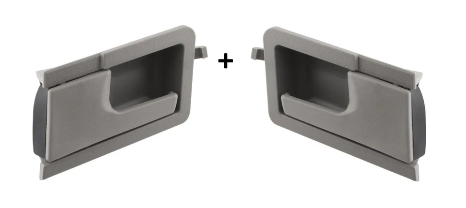 2x TÜRGRIFF VW T4 1990-2003 INNEN GRIFF LINKS RECHTS VORNE GRAU 7D0837019a