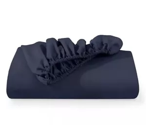 Lenzuolo con angoli Bare Home 22 pollici tasca extra profonda, Queen Midnight Blue T4104036 - Foto 1 di 9