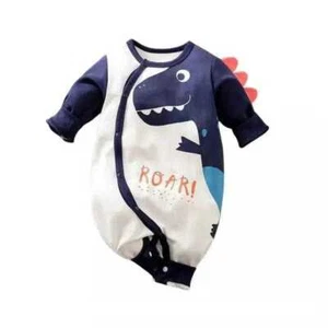 Dinosaur Romper | Baby Boy Jumpsuit - Picture 1 of 9