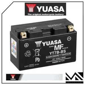BATTERIA YUASA YT7B-BS 12V6,5AH SUZUKI 400 DR Z SM ANNI 2005 2006 2007 2008 2009 - Foto 1 di 1