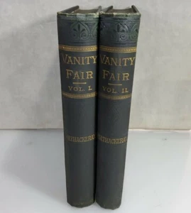 the works of william makepeace thackeray 1878 VOL. 1 and 2 Vintage Used HC Book - Picture 1 of 12