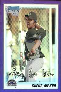 2010 Bowman Chrome Prospects Purple Refractors #BCP52 Sheng-An Kuo /999