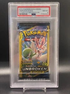 Pokemon Sun & Moon Unbroken Bonds Gardevoir and Sylveon Dollar Card Pack PSA 8 - Picture 1 of 2