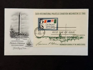 US FDC First Day of Issue Cover 1966 Sixth International Philatelic Exhibition - Picture 1 of 5