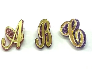 Personalized Custom Post Set of Earrings Laser Cut Stud Any Letter Initial Studs - Picture 1 of 12