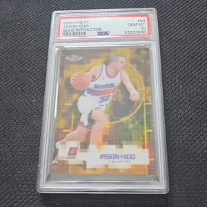 2000 TOPPS FINEST JASON KIDD DIE-CUT GOLD REFRACTOR 46/100 POP 2! - Picture 1 of 6