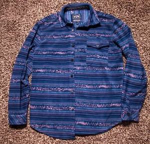 Men's Billabong Adventure Division L Furnace Velour Button Front Jacket - Picture 1 of 2