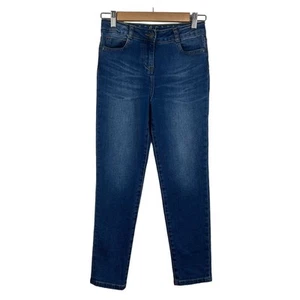 Boden Girl's Med Wash Adjustable High Waisted Skinny Leg Denim Jeans Size 10 - Picture 1 of 8