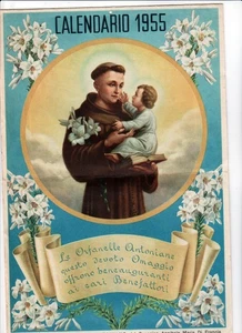 Kalender Frauenwaisenhaus Antoniano Genua 1955 20 x 30 cm. - Bild 1 von 3