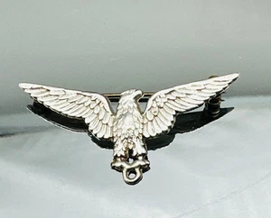 Vintage Sterling Silber Brosche Vogel Adler Anstecknadel 1 3/4" - 3,2 gr - Bild 1 von 12