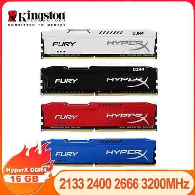 KINGSTON HyperX FURY RAM DDR4 16GB 2133/2400/2666/3200 Desktop Memory DIMM