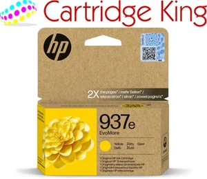 HP 937E EvoMore cartouche d'encre jaune d'origine rendement page 1650 (P/N 4S6W8NE) - Photo 1/6