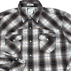 BKE Buckle Pearl Snap Shirt Herren XL Athletic Fit Langarm Western Cowboy - Bild 1 von 8