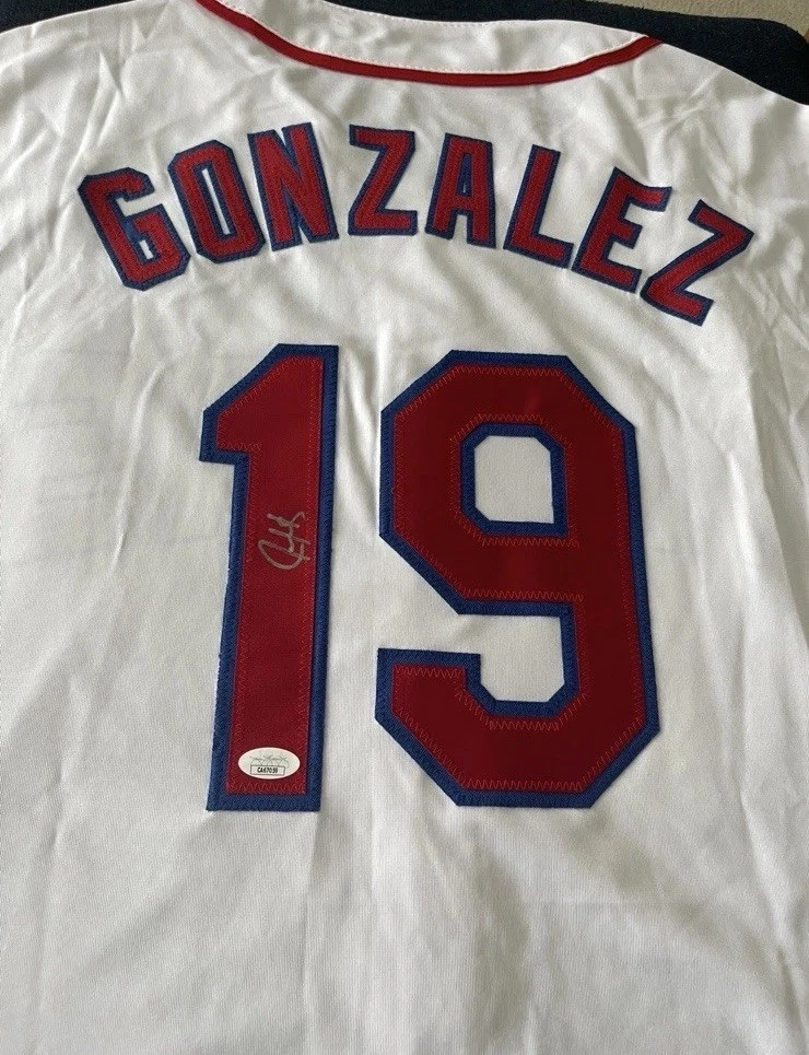 Texas Rangers Juan Gonzalez MLB Original Autographed Jerseys for
