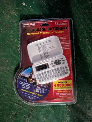 Ectaco Electronic Translator New in the Blister Pack ML350 10-Language Dictionar - Image 1 of 2