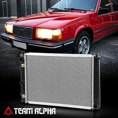 Compatível com 1987-1995 Volvo 740/940 2.3 radiador de substituição de fábrica de alumínio DPI-1577 - Imagem 1 de 4
