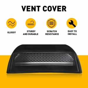 Universal Car Pickup Air Flow Intake Hood Scoop Vent Bonnet Cover Black Decor US - Picture 1 of 12