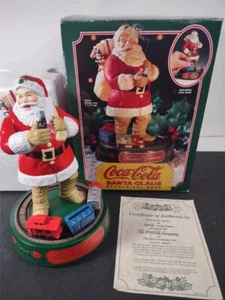 First ERTL Coca Cola Santa Claus Christmas Mechanical Train Bank #2893. Boxed - Picture 1 of 21