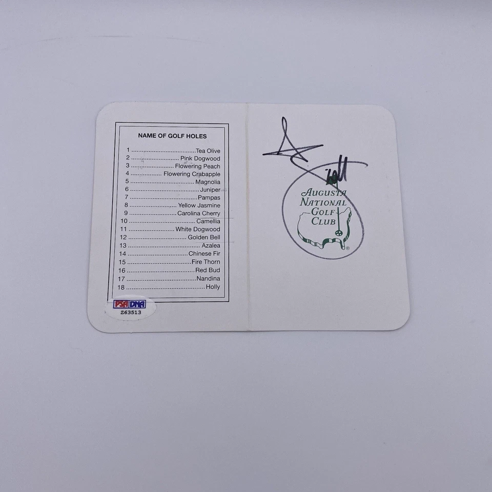Adam Scott Signed The Masters Augusta Scorecard 2013 Champion PSA/DNA - Image 1 of 1