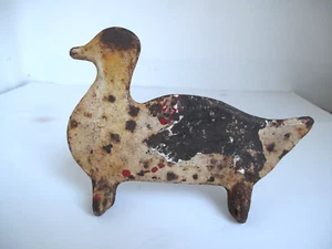 Antique Cast Iron Carnival Shooting Gallery Target Large duck - Picture 1 of 5