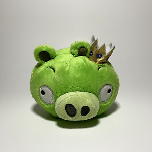 HTF Angry Birds Classic Fluffy Fur Rerelease King Pig | 2015 5" (No Sound)