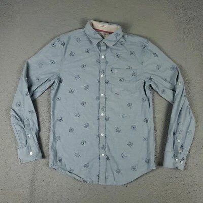 Penguin Shirt Mens Size Small Blue Casual Button Up Long Sleeve - Image 1 of 4