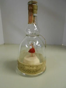 Vintage funktionierende Bols wirbelnde Ballerina leere Likörflasche Blue Danube Musik - Bild 1 von 9